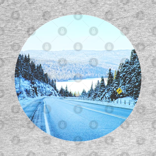Looking Back. Winter Landscape Photograph. Circle by love-fi